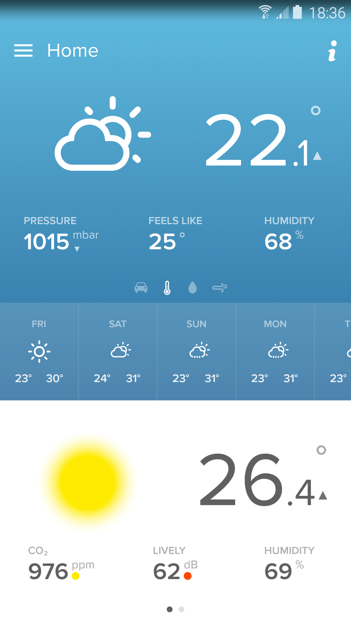 Android application Netatmo Weather screenshort