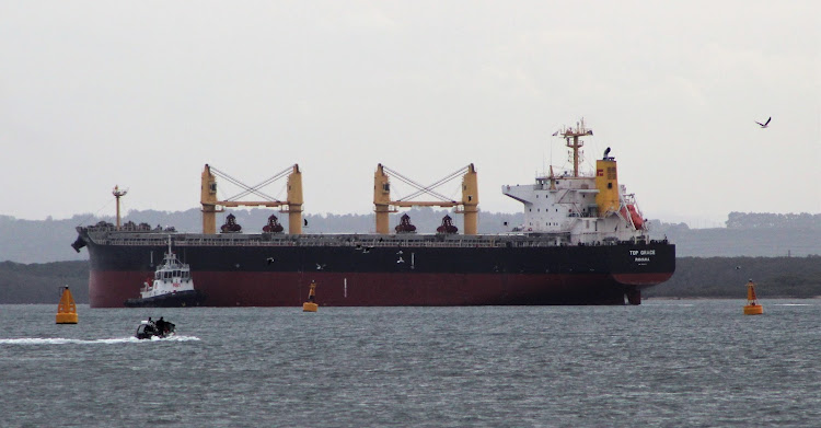 The Top Grace entering the port of Richards Bay