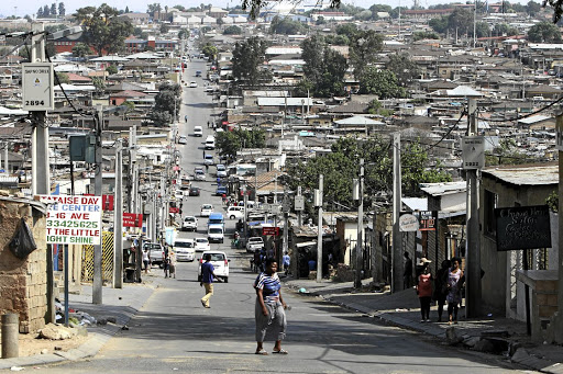 Alexandra residents have been complaining about their poor living conditions for a very long time now. Social distancing will never be a reality in this congested settlement near Sandton. / ANTONIO MUCHAVE