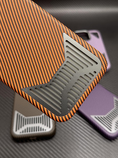 Title 7, Carbon Fiber Pattern Phone Case Magnetic Drop-r...