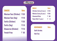 The Wrap Lounge menu 1