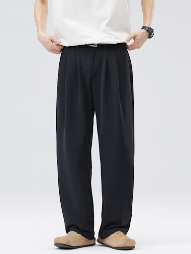 Title 7, Idle Style Loose All-match Small Suit Pants are...