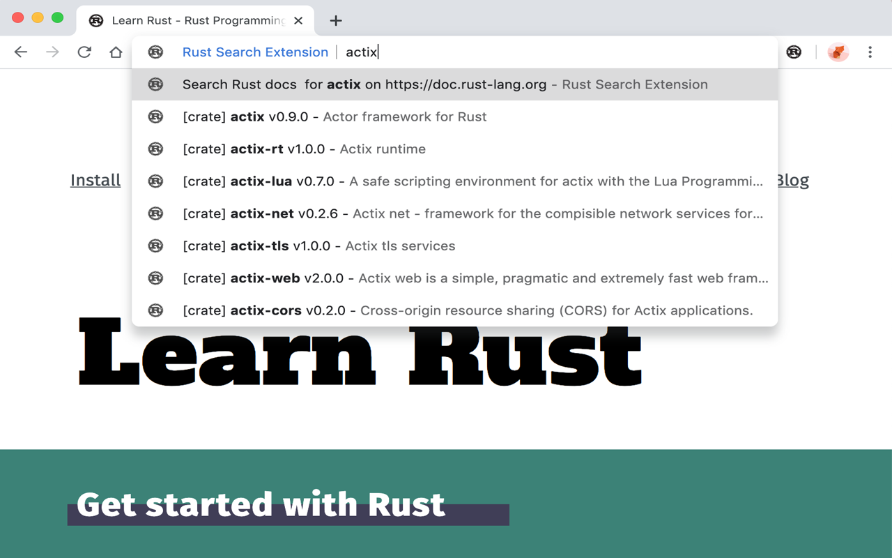 Rust Search Extension Preview image 2