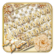 Download Gold Pearls Diamond Butterfly Keyboard Theme For PC Windows and Mac 10001002