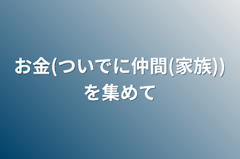 お金(ついでに仲間(家族))を集めて