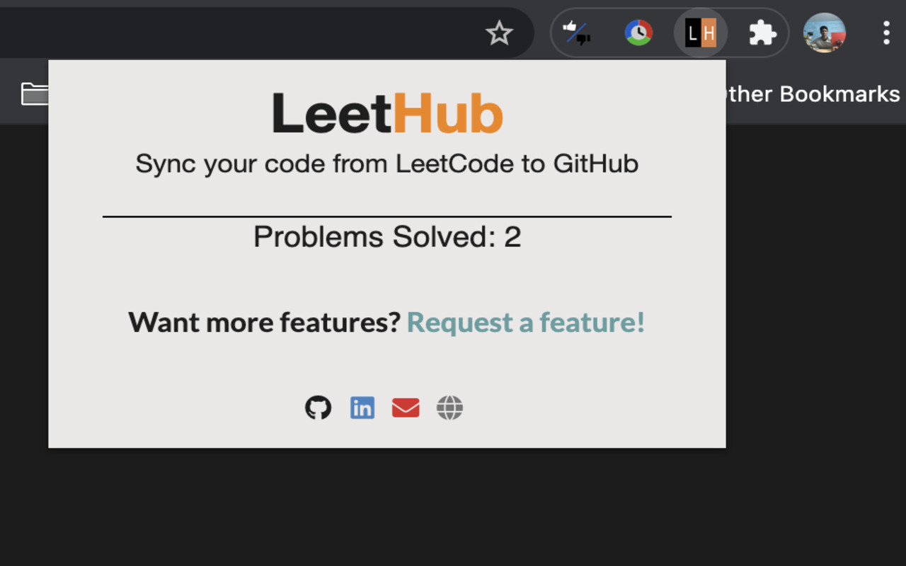 LeetHub Preview image 3