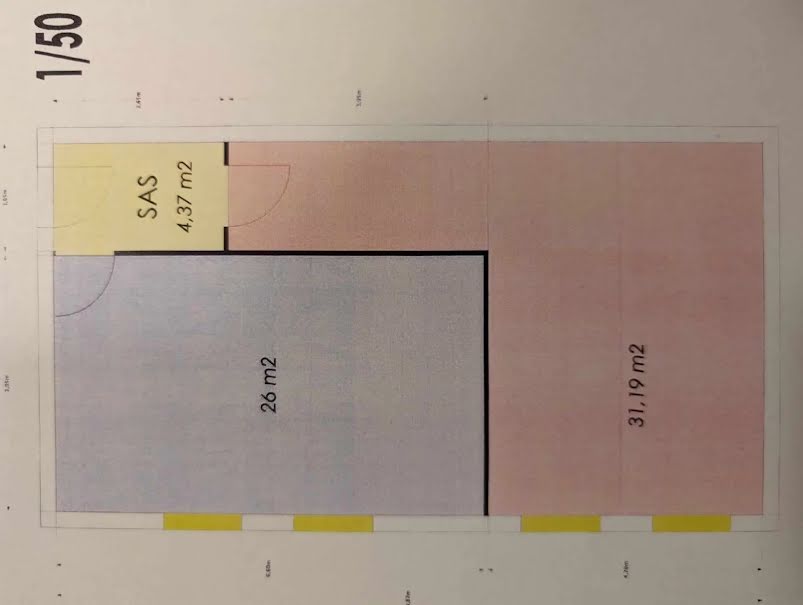 Vente locaux professionnels  61.56 m² à Metz (57000), 159 000 €