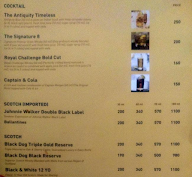 Hotel Savana Garden menu 1