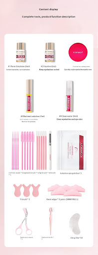 Title 1, Eyelash Perm Suit Cross-border Eyebrow Perm Box...