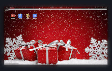 Christmas gift box on snow small promo image