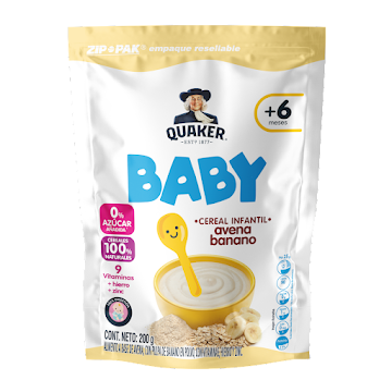 Cereal Baby Quaker Banano x 200 gr  