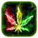 Couleur Rasta Weed Keyboard icon