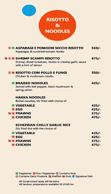 Wind & Water- Fortune Landmark menu 