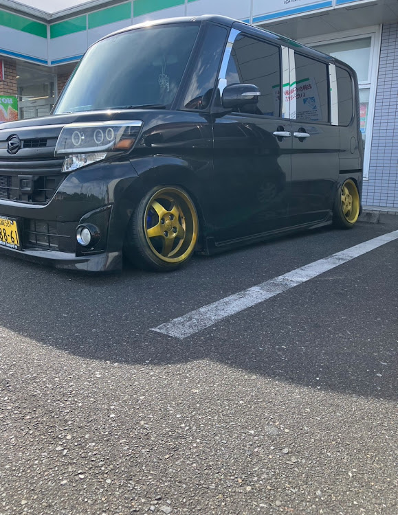 タントカスタムの夏休みの思い出・お盆休み終了・ホイール塗装DIYに関するカスタム事例の投稿画像1枚目