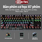 Bàn Phím Cơ Chuyên Game - Bàn Phím Cơ Máy Tính K550 Pro Led Rgb - Blue Switch Có 10 Chế Độ Màu - Bảo Hành - Giao Hàng Nhanh