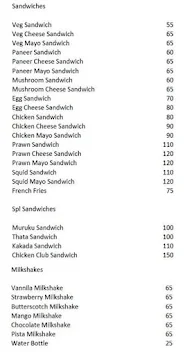 Madras Food Joint menu 2