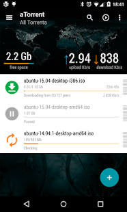 aTorrent - torrent downloader Screenshot