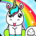 Icon Unicorn Evolution Merge Kawaii