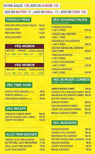 The Burger King menu 1