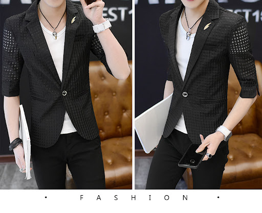 Title 4, Youth Short-sleeved Suit Mens Summer Sun Prote...