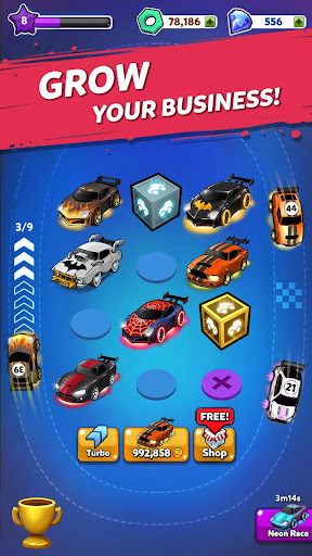 Télécharger Gratuit Merge Neon Car: Car Merger  APK MOD (Astuce) 3