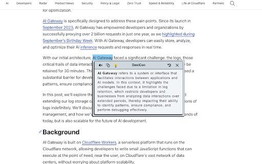 DexiCon | AI Contextual Definitions Generator