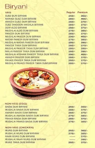 The Biryani House menu 1