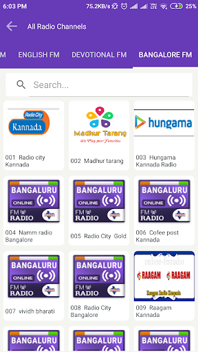 Bangalore FM Live Radio Online Bangalore City FM