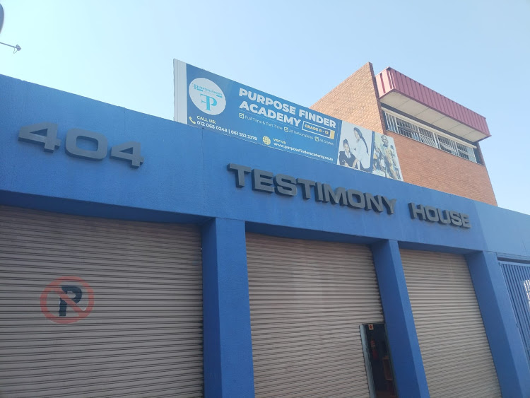 The Purpose Finder Academy, offering tuition from grade R to 12, was served with a prohibition notice by labour department inspectors.