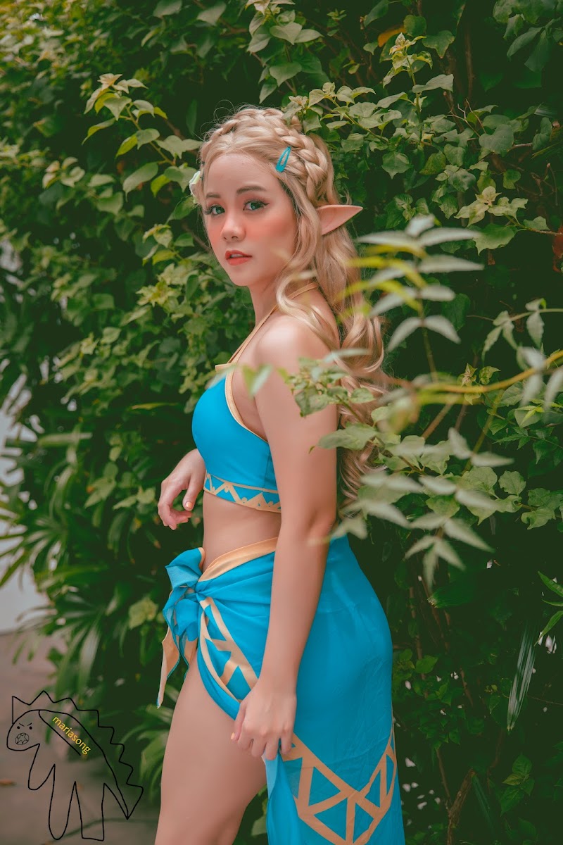 Princess Zelda Costume Swimsuits - The Legend of Zelda Cosplay Bathing Suit