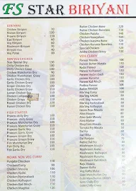 F S Star Biryani Center menu 1