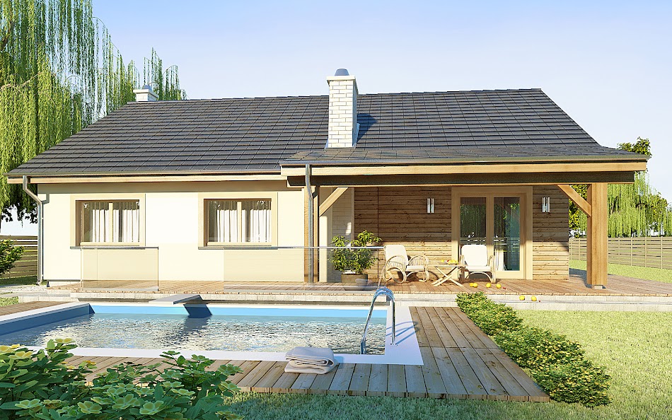 Wizualizacja 3 domu AJR 03 B