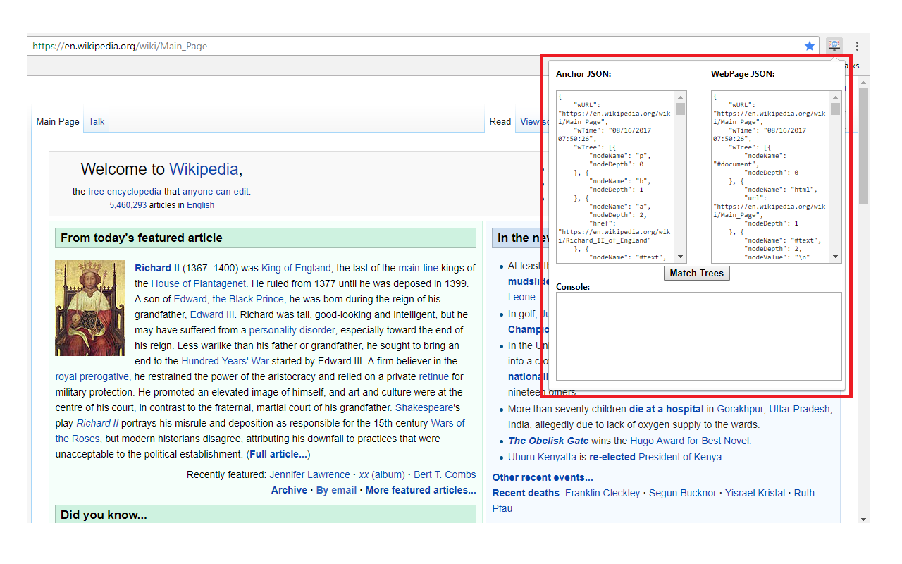 DOM-JSON Tree Matcher Preview image 0