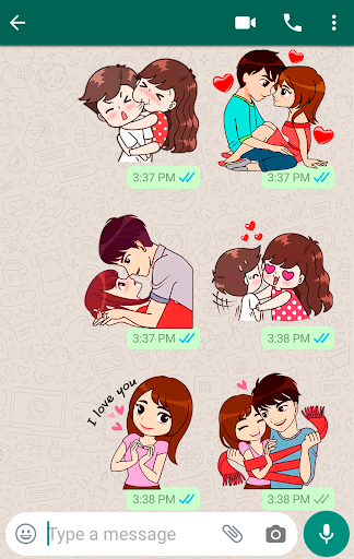 Screenshot Love Story Stickers