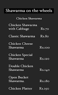 Shawarma On The Wheels menu 2