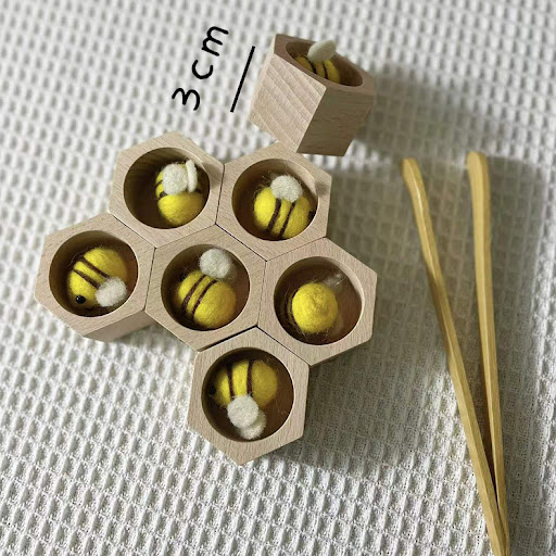 Title 1, Wooden Beehive Game Materials Teaching Toys Enh...