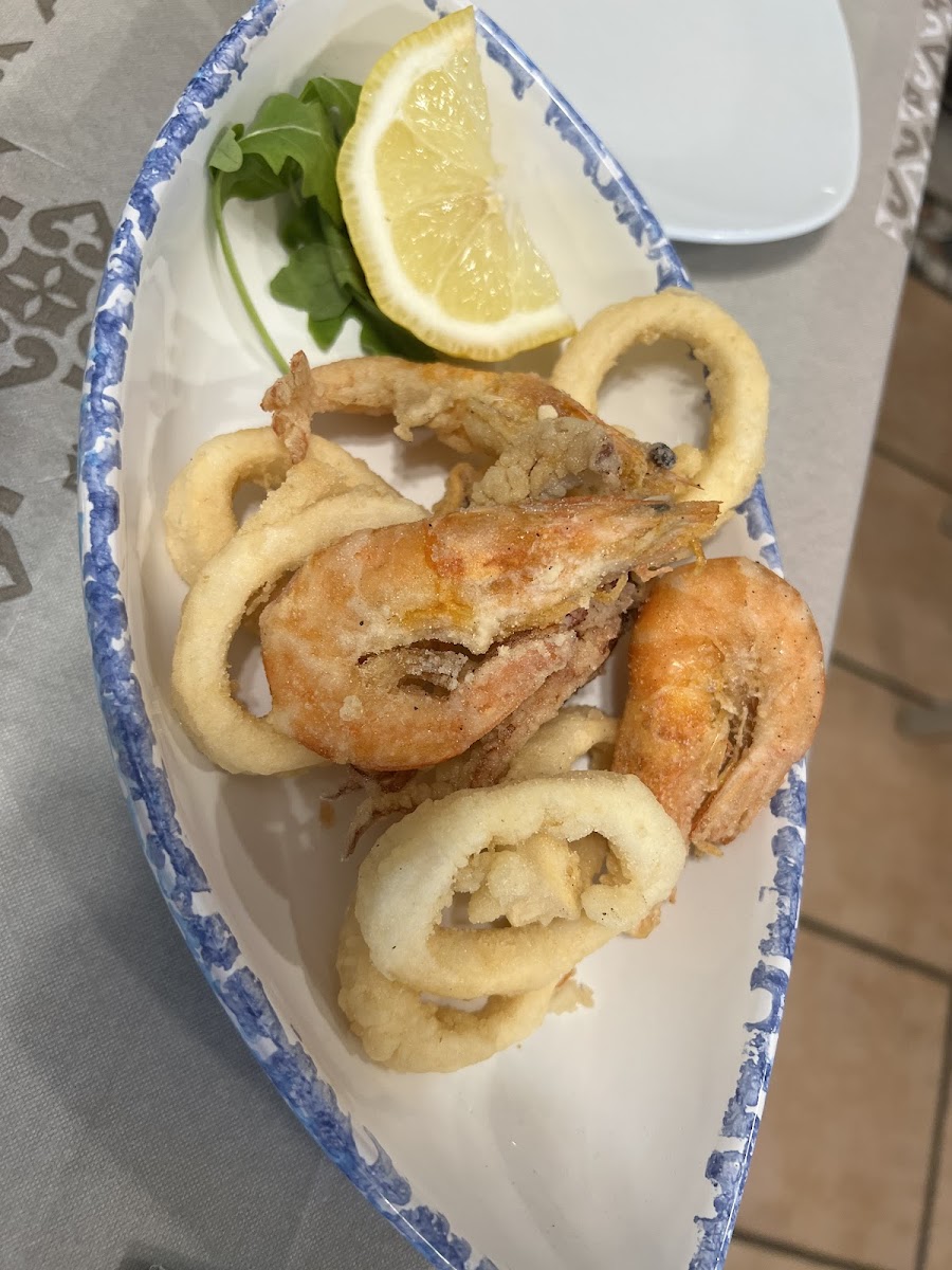 Fried shrimp and calamari