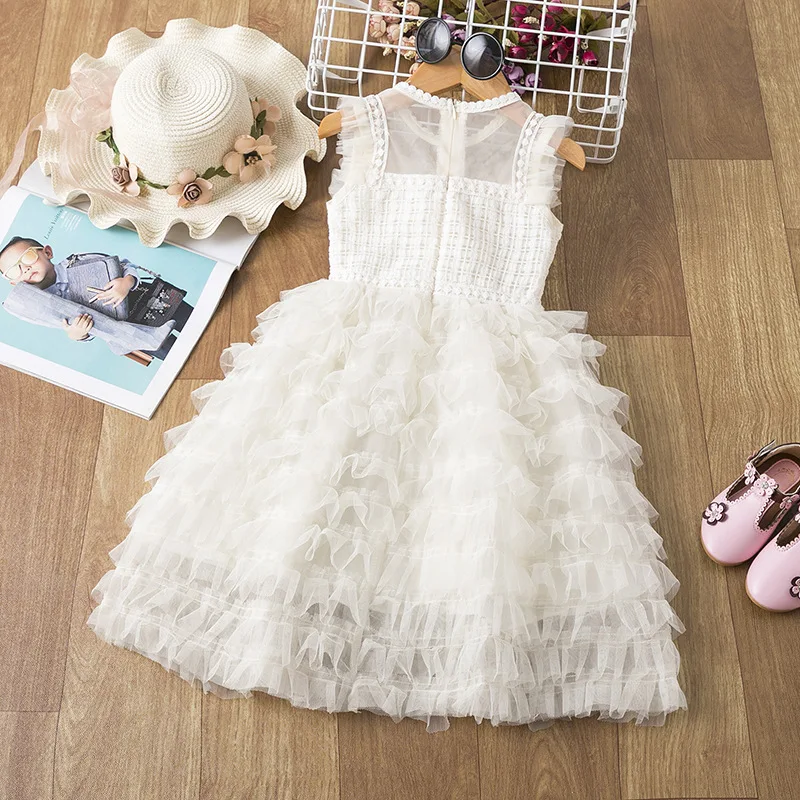 Vestido elegante y dulce para niña, suave y esponjoso, ideal para espectáculos, eventos especiales, y un look encantador y adorable.