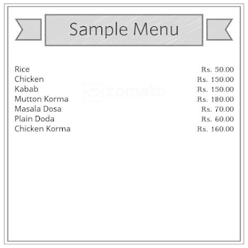 Jammu And Kashmir House menu 