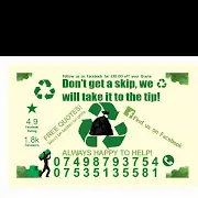 Don't Get a Skip, We Will Take it to the Tip Logo