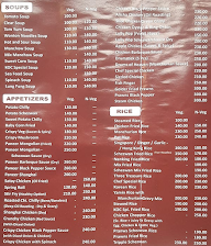 King Of China menu 1