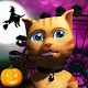 3D Halloween Cat Theme Park