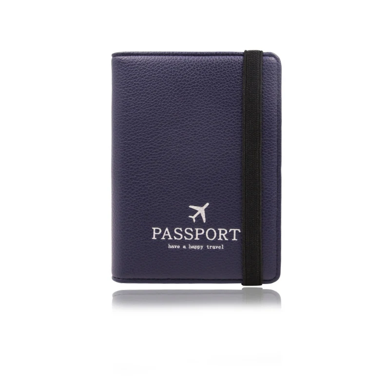 Estuche para pasaporte de viaje multifuncional con protección antirrobo PU para tarjetas y más, ¡seguro y práctico!