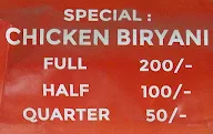 Special No.1 Biryani Corner menu 1