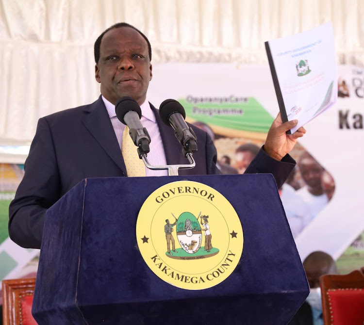 Kakamega Governor Wycliffe Oparanya at Bukura ATC on Tuesday.