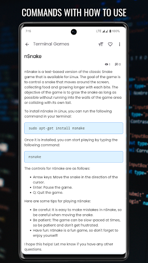 Screenshot Termux & Linux Commands Pro