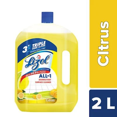 Lizol Disinfectant Surface & Floor Cleaner Liquid - Citrus - 2 l