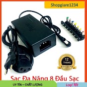 Sạc Laptop Đa Năng 8 Đầu 96W - Adapter Đa Năng Laptop Và Màn Hình Lcd