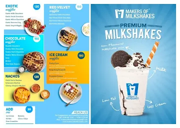 Makers of Milkshakes menu 