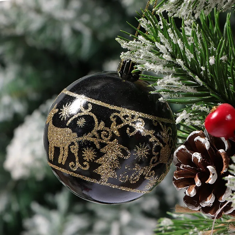 Christmas Tree Decorations Hanging Ornaments Set of 6 Festive Pendants Holiday Decor Perfect for Home Christmas Celebrat